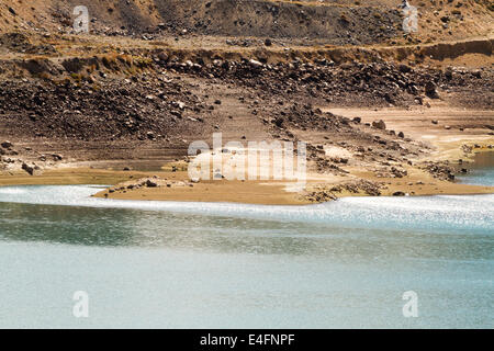 Cajon del Maipo in der Nähe von Embalse El Yeso Reservoir, Anden, Chile Stockfoto