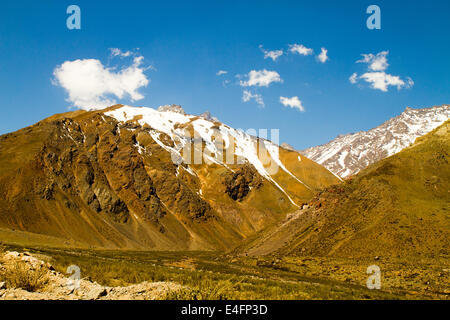 Cajon del Maipo in der Nähe von Embalse El Yeso Reservoir, Anden, Chile Stockfoto