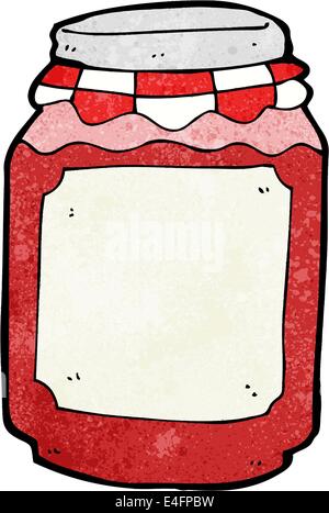 Cartoon Marmeladenglas Stock Vektor