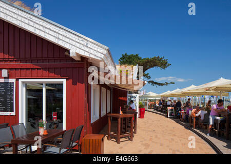 Café in Scharbeutz, Badeort an der Ostsee, Ostholstein, Schleswig-Holstein, Deutschland Stockfoto