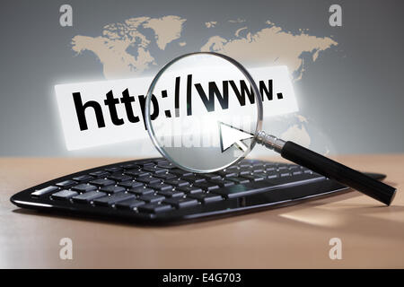 Internet-Suche Stockfoto