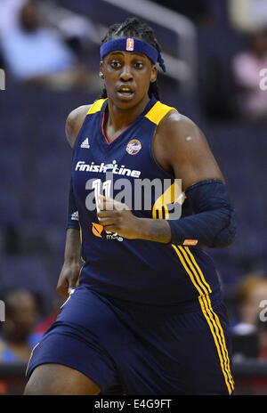 Washington, DC, USA. 2. Juli 2014. 20140702 - Indiana Fever bewachen LYNETTA KIZER während des Spiels gegen die Washington Mystiker im Verizon Center in Washington, DC © Chuck Myers/ZUMA Draht/Alamy Live News Stockfoto