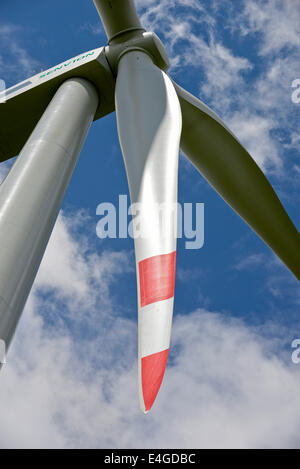 Deutschland Schleswig-Holstein Nortorf, Bau der Windkraftanlage SENVION 3.2M114, Leistung 3,2 Megawatt Stockfoto