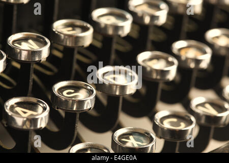 Vintage Schreibmaschine Schlüssel Stockfoto