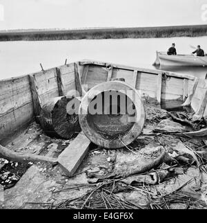 Charleston, South Carolina (Umgebung). Überreste der berühmten "schwimmende Batterie", 1865 Stockfoto