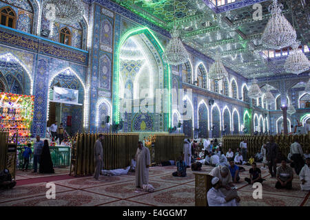 Der Schrein des Imam Hussein in Kerbela Stockfoto