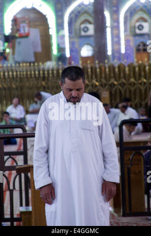 Der Schrein des Imam Hussein in Kerbela Stockfoto