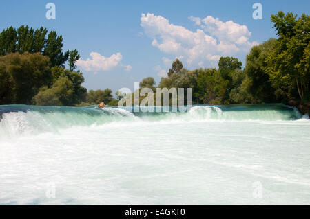 Manavgat Wasserfall. Türkei, Antalya Provinz Stockfoto
