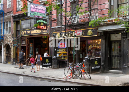 Greenwich Village Straßenszene Stockfoto