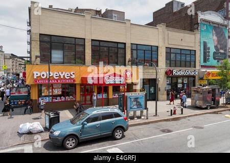 Harlem Street Scene in New York City Stockfoto