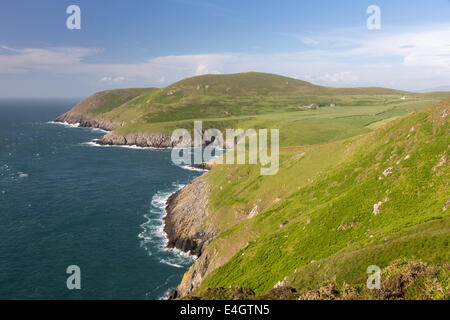 Die zerklüftete Küste der Halbinsel Llyn bei Braich y Noddfa, North Wales, UK Stockfoto