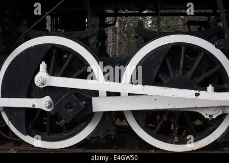 Turm, Minnesota - Lok 1218 der Duluth and Iron Range Railway. Beginnend im Jahre 1883, D & IR Eisenerz See SUP geschleppt Stockfoto