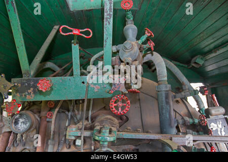Turm, Minnesota - das Innere der Lok 1218 der Duluth and Iron Range Railway. Beginnend im Jahre 1883, D & IR Eisen o geschleppt Stockfoto