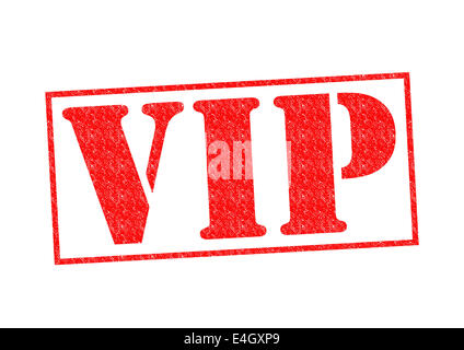 VIP-Stempel auf einem weißen Hintergrund. Stockfoto