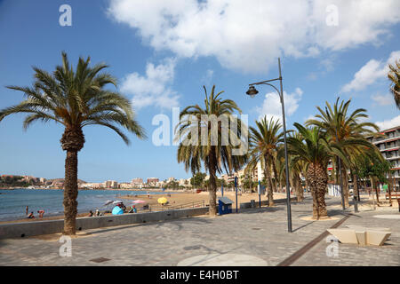 Strandpromenade in Puerto de Mazarron, Provinz Murcia, Spanien Stockfoto