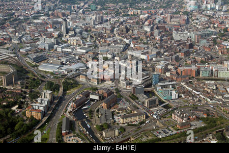 Luftaufnahme von Sheffield Blick nach Westen über die Stadt Stockfoto