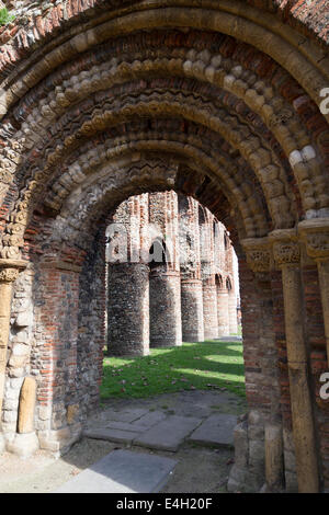 UK, Colchester, die Ruinen von St Botolph Priory. (Augustiner c.1100). Stockfoto