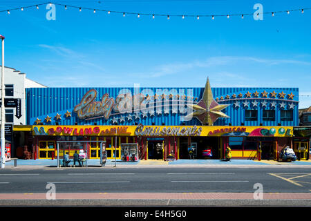 Die glücklichen Stern Spielhalle auf Blackpool Promenade Stockfoto