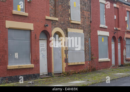 Eine Fläche von Toxteth in Liverpool 8 bekannt als The Welsh Straßen durch die Straßen nach Städte in Wales benannt. Stockfoto