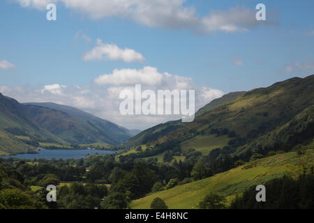 Tal-y-Llyn Pass zwischen Ortszentrum und Corris, Nord-Wales, wie von der A487 Straße zu sehen. Stockfoto