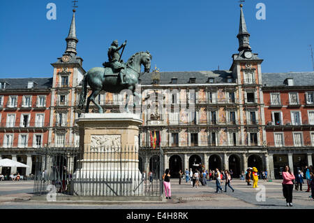 Plaza Mayor, Madrid, Spanien Stockfoto