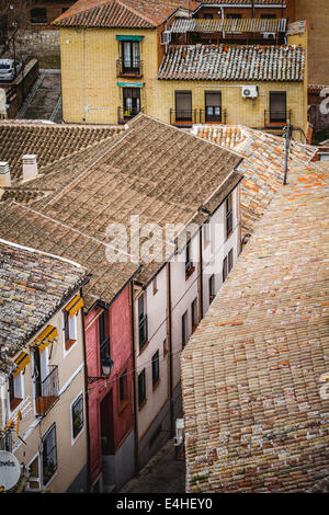 Toledo, Kaiserstadt. Blick von der Wand, Dach des Hauses Stockfoto