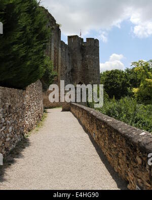 Pfad-Festung des schwarzen Falken, Montbazon Schloss Frankreich Juli 2014 Stockfoto