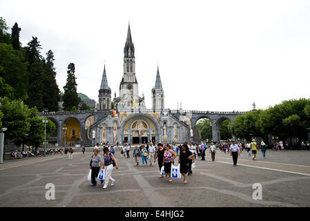 Heiligtum von Lourdes Stockfoto
