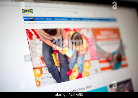 IKEA-website Stockfoto