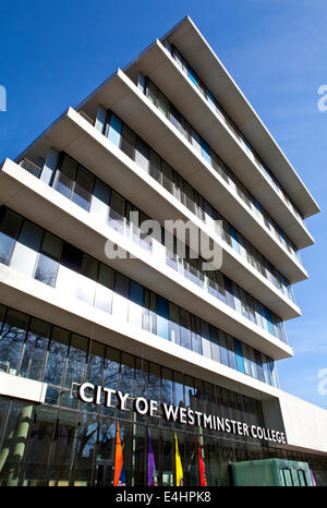 Die City of Westminster College in London. Stockfoto