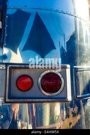 Ein Vintage Airstream Wohnwagen oder Anhänger nun in ein Café umgewandelt Stockfoto