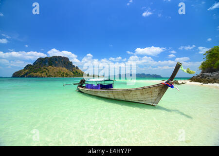 Tropischer Strand, Kho Poda in Krabi Thailand Stockfoto