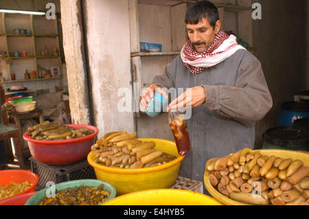 Geschäfte und Straßen von Diwaniyah. Irak Stockfoto