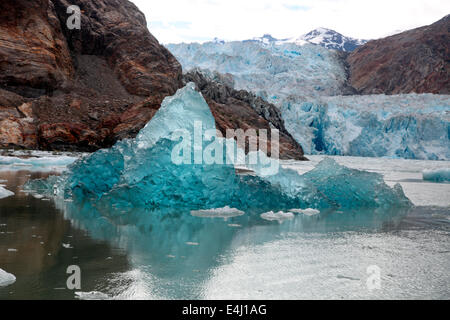 Südlichen Sawyer Gletscher in Alaska Tracy Arm Fjord Stockfoto