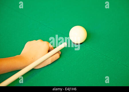 Pool bereit, das Spiel zu starten Stockfoto