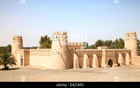 Berühmte Jahili Fort in Al Ain Oase, Vereinigte Arabische Emirate Stockfoto