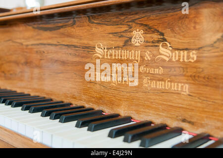Ein 19. Jahrhundert Steinway-Flügel. Stockfoto