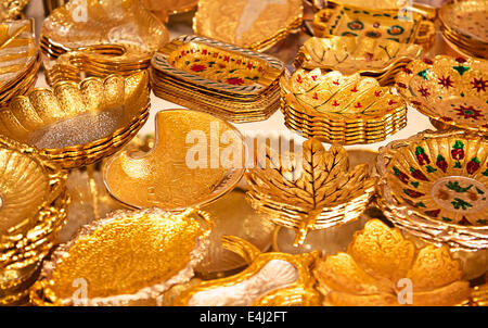 Gold auf der berühmten Gold Souk in Dubai Stockfoto