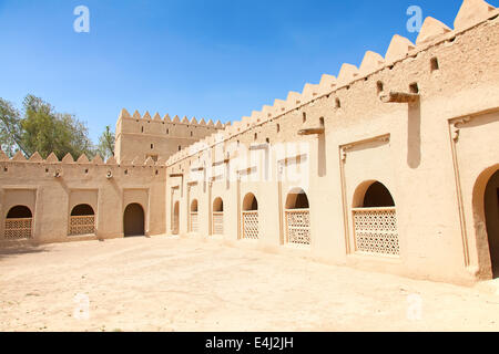 Berühmte Jahili Fort in Al Ain Oase, Vereinigte Arabische Emirate Stockfoto