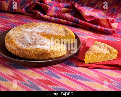 Orange Pfirsich Kuchen amerikanische Zuhause backen Stockfoto