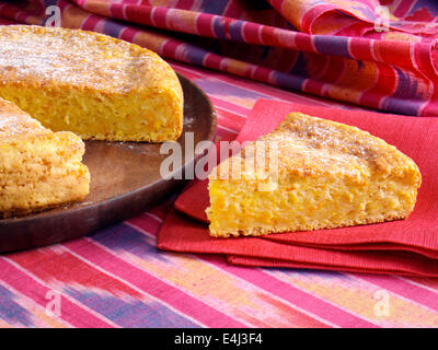 Orange Pfirsich Kuchen Stockfoto