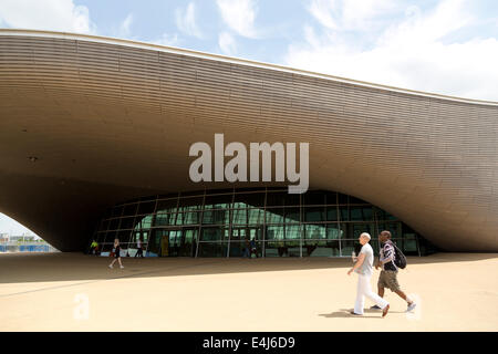 England London Aquatics Centre Eingang Stockfoto