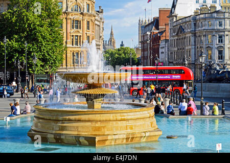 Trafalgar Square, City of Westminster, London, England, Vereinigtes Königreich Stockfoto