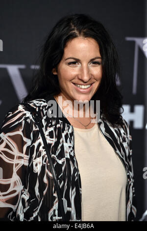 Berlin, Deutschland. 11. Juli 2014. Filmproduzent Minu Barati-Fischer besucht die Michalsky Stylenite bei der Berlin Fashion Week in Berlin, Deutschland, 11. Juli 2014. Foto: Jens Kalaene/Dpa/Alamy Live News Stockfoto