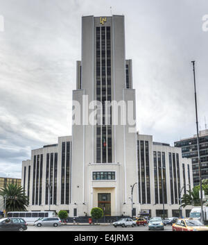 Nationale Lotterie Gebäude (Lotería Nacional de México) liegt direkt an der Paseo De La Reforma in Mexiko-Stadt. Stockfoto