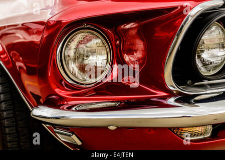 1960er Jahren restauriert roten Ford Mustang Stockfoto