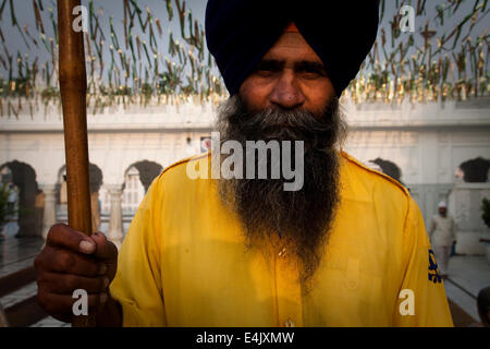 Die goldenen Tempel in Amritsar Stockfoto