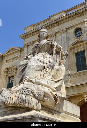 Königin Victoris Statue in Valletta, Malta Stockfoto