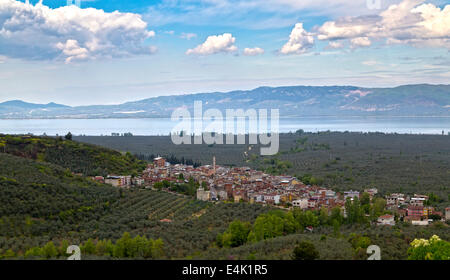 Gemlik Stadt und Gemlik Bucht befindet sich die Northwest Marmarameer, Türkei Stockfoto