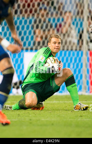 Rio De Janeiro, Brasilien. 13. Juli 2014. Manuel Neuer (GER) Fußball: FIFA World Cup Brasilien 2014 Finale match zwischen Deutschland und Argentinien 1-0 im Maracana-Stadion in Rio De Janeiro, Brasilien. Bildnachweis: Maurizio Borsari/AFLO/Alamy Live-Nachrichten Stockfoto